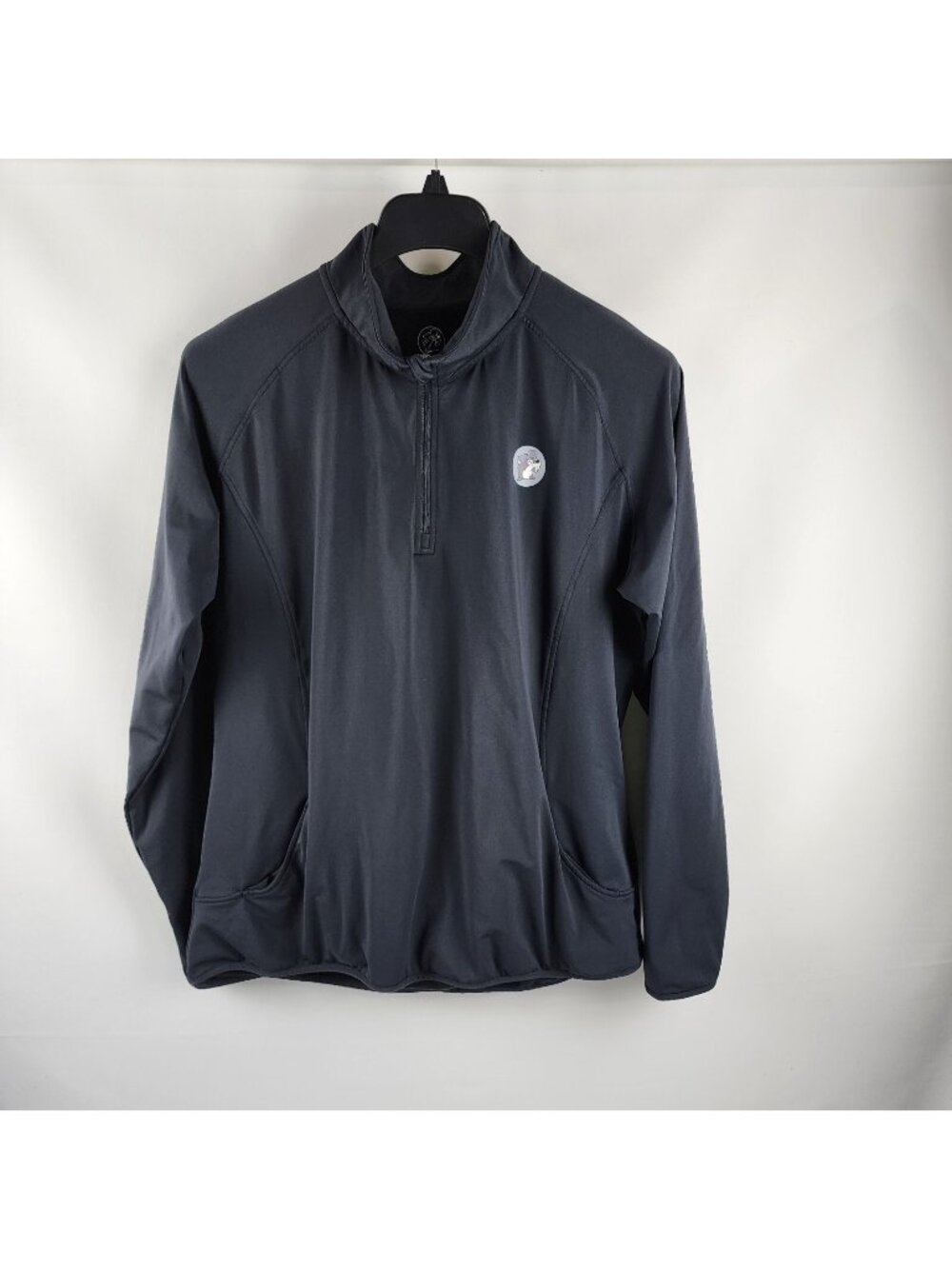 Buc-ees Pullover Womens 2XL Black 1/4 Zip Long Sleeve Stretch